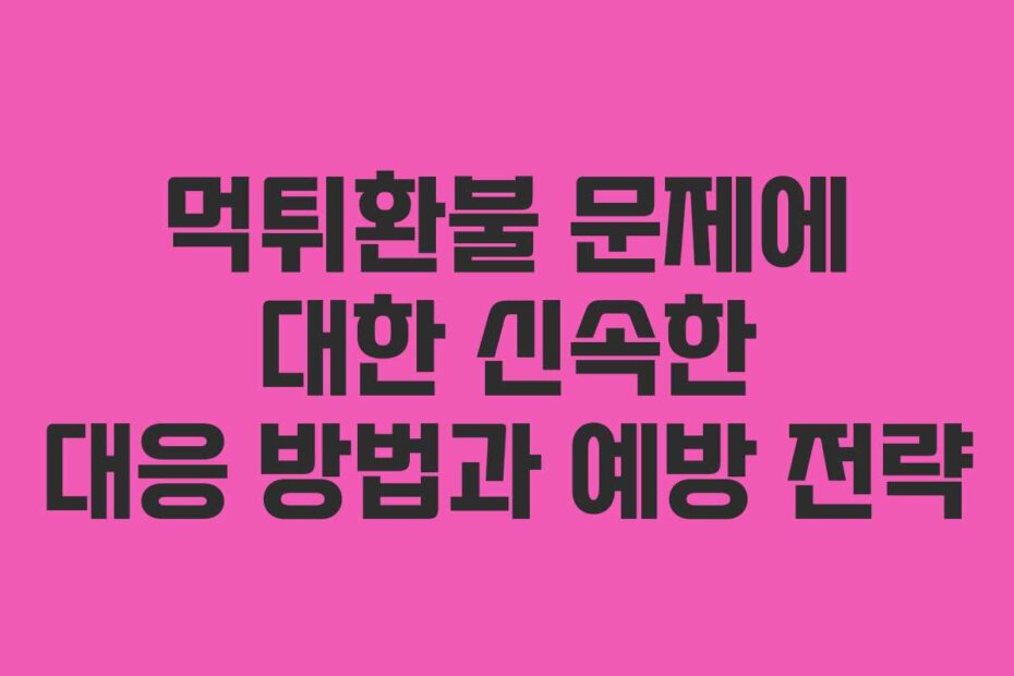 먹튀환불 문제에 대한 신속한 대응 방법과 예방 전략