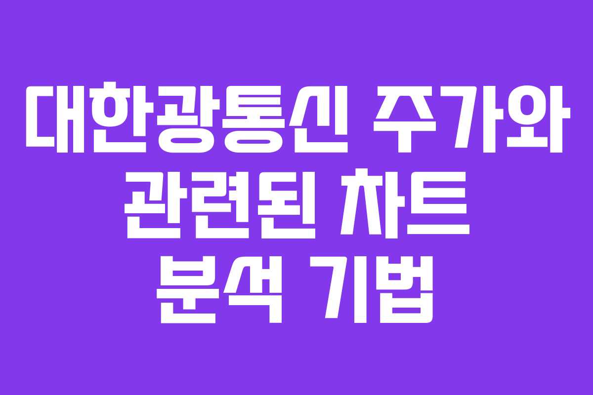 대한광통신 주가와 관련된 차트 분석 기법