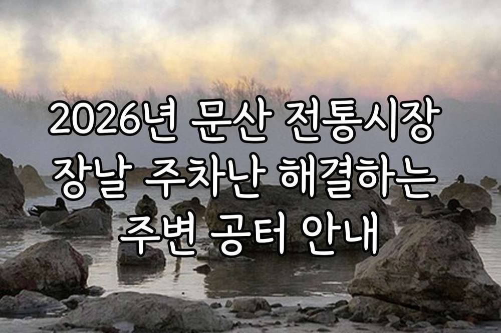 2026년 문산 전통시장 장날 주차난 해결하는 주변 공터 안내
