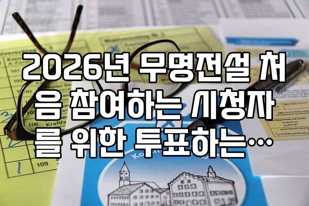 2026년 무명전설 처음 참여하는 시청자를 위한 투표하는방법 안내