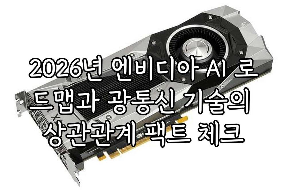 2026년 엔비디아 AI 로드맵과 광통신 기술의 상관관계 팩트 체크