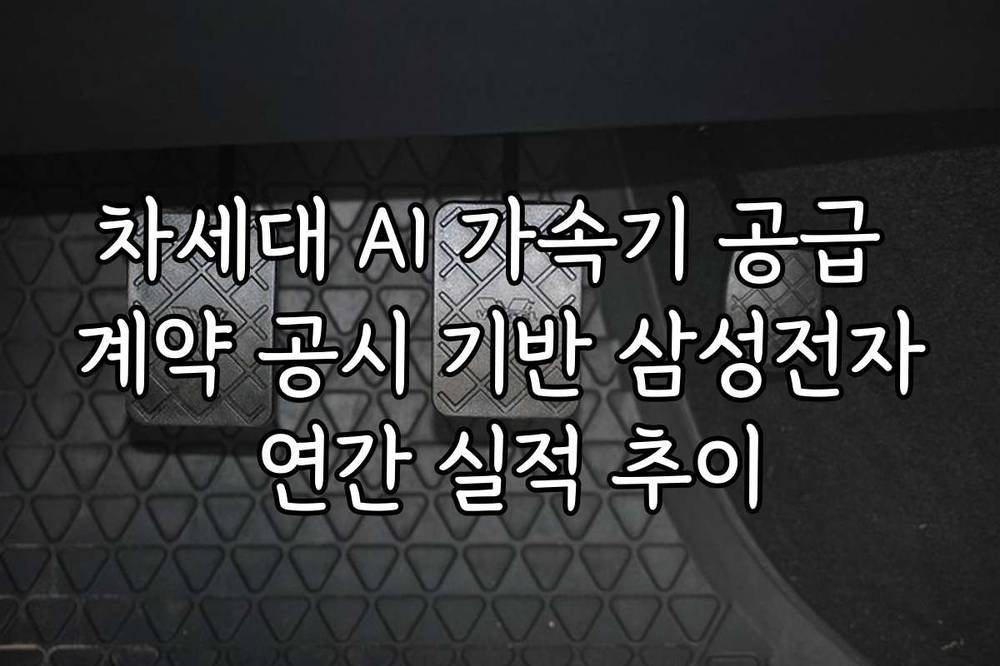 차세대 AI 가속기 공급 계약 공시 기반 삼성전자 연간 실적 추이
