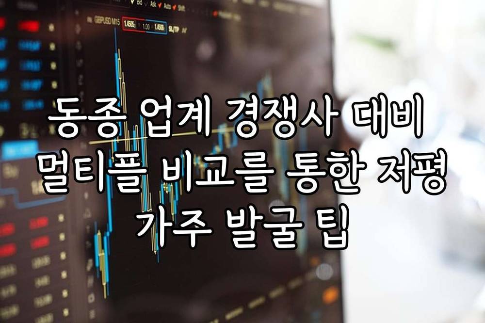 동종 업계 경쟁사 대비 멀티플 비교를 통한 저평가주 발굴 팁