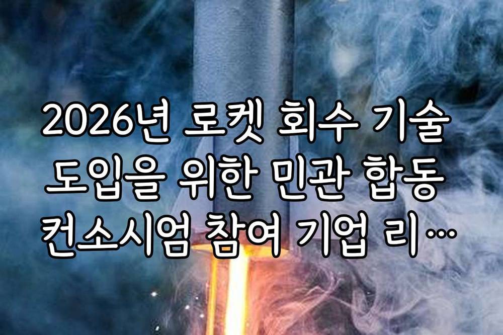 2026년 로켓 회수 기술 도입을 위한 민관 합동 컨소시엄 참여 기업 리스트
