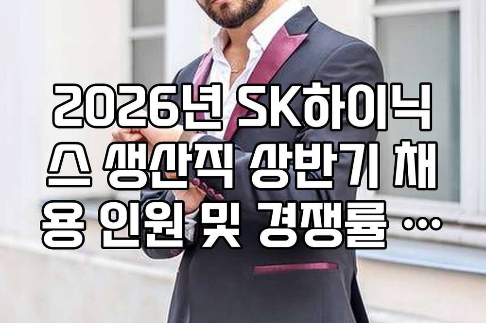 2026년 SK하이닉스 생산직 상반기 채용 인원 및 경쟁률 전망
