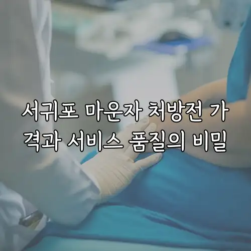 서귀포 마운자 처방전 가격과 서비스 품질의 비밀