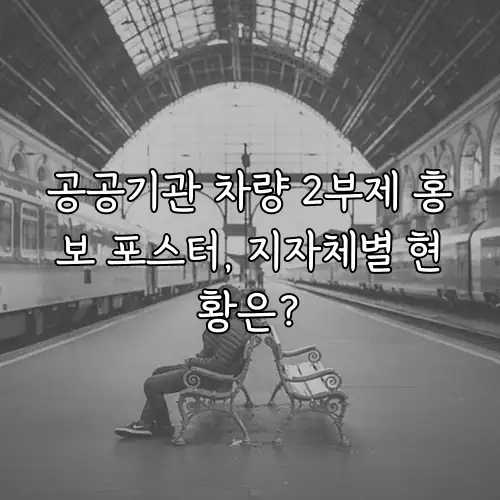 공공기관 차량 2부제 홍보 포스터, 지자체별 현황은?