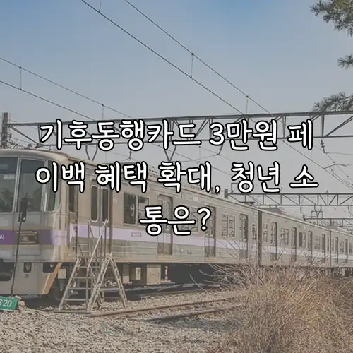 기후동행카드 3만원 페이백 혜택 확대, 청년 소통은?