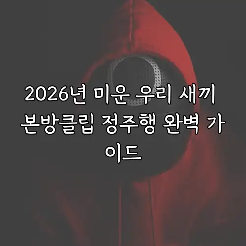 2026년 미운 우리 새끼 본방클립 정주행 완벽 가이드