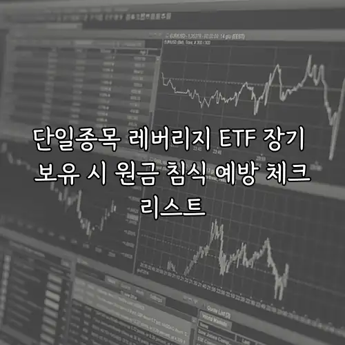 단일종목 레버리지 ETF 장기 보유 시 원금 침식 예방 체크리스트